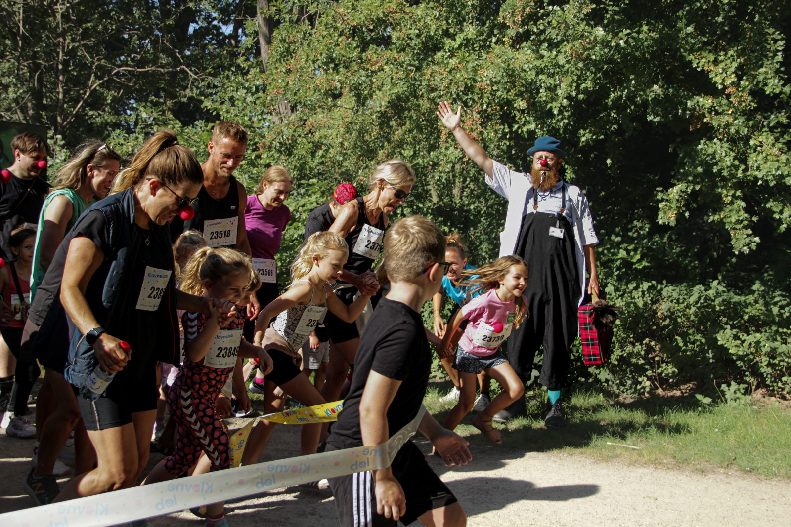 Dr. Dulle skyder Klovneløbet i Fælledparken i gang